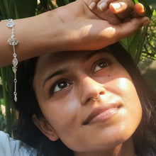 Load image into Gallery viewer, Full power 7 chakras silver 925 bracelet