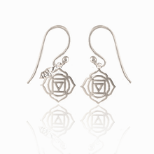 Load image into Gallery viewer, Simplicity 7 Chakras silver 925 earrings