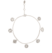 Load image into Gallery viewer, Full power 7 chakras silver 925 bracelet