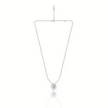 Load image into Gallery viewer, Heart Silver 925 (gold plated) Stones beaded necklace