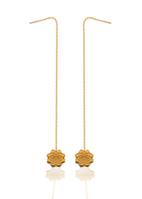 Load image into Gallery viewer, Parallel Dosha Kapha / Vata / Pitta silver 925 Gold plated earrings