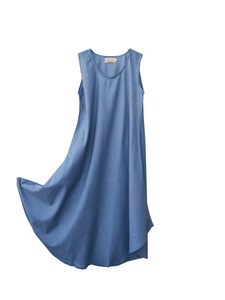 Simplicity dress cotton / indigo / S, M