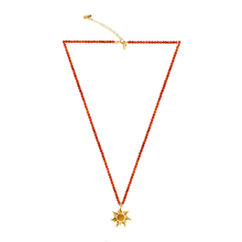 Load image into Gallery viewer, Unity choker (carnelian. lapis, malachite, labradorite, pyrite, howlite) with silver 925 charm