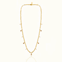 Load image into Gallery viewer, Celeste Stars Silver 925 (Silver gold plated) long link chain necklace
