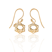 Load image into Gallery viewer, Simplicity 7 Chakras Silver 925 gold plated earrings
