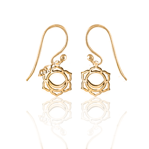 Simplicity 7 Chakras Silver 925 gold plated earrings