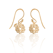 Load image into Gallery viewer, Simplicity 7 Chakras Silver 925 gold plated earrings
