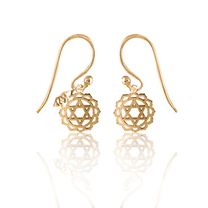 Simplicity 7 Chakras Silver 925 gold plated earrings
