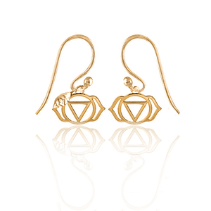 Simplicity 7 Chakras Silver 925 gold plated earrings