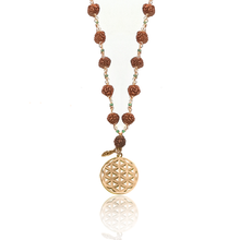 Load image into Gallery viewer, Constellation Coral/Rudraksha/Howlite/Malachite/Lapis Silver 925 Gold plated necklace

