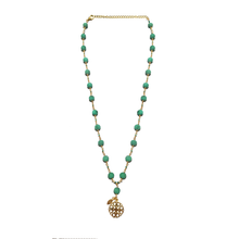 Load image into Gallery viewer, Constellation Coral/Rudraksha/Howlite/Malachite/Lapis Silver 925 Gold plated necklace
