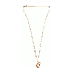 Constellation Coral/Rudraksha/Howlite/Malachite/Lapis Silver 925 Gold plated necklace