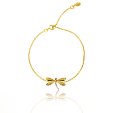 Load image into Gallery viewer, Totem Dragonfly Silver 925 (Gold plated) bracelet
