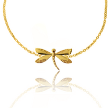 Load image into Gallery viewer, Totem Dragonfly Silver 925 (Gold plated) bracelet
