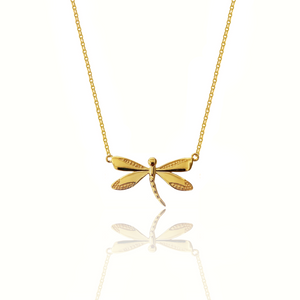 Totem Dragonfly Silver 925 (Gold plated) necklace