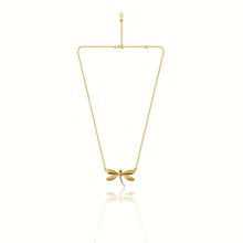 Load image into Gallery viewer, Totem Dragonfly Silver 925 (Gold plated) necklace
