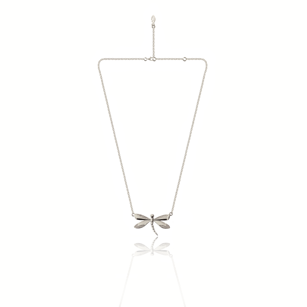 Totem Dragonfly Silver 925 (Gold plated) necklace