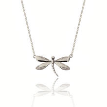Load image into Gallery viewer, Totem Dragonfly Silver 925 (Gold plated) necklace
