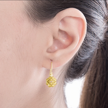 Load image into Gallery viewer, Dosha (Kapha / Vata / Pitta) Silver 925 Gold plated Earrings
