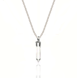 Energy silver 925 / Crystal, Cornelian, Malachite necklace