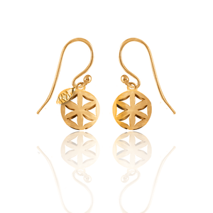 Simplicity (Moon, Sun, Mandala, Tree of life, Lotus) silver 925 gold plated earrings
