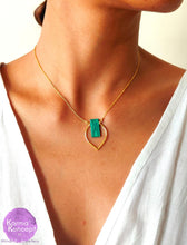Load image into Gallery viewer, Frequency silver 925 or gold plated / cornelian, lapis, malachite, coral Necklace
