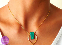 Load image into Gallery viewer, Frequency silver 925 or gold plated / cornelian, lapis, malachite, coral Necklace
