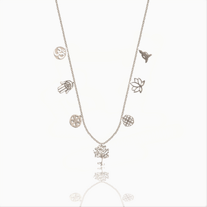 Full power 7 signs silver 925 (Gold plated) necklace
