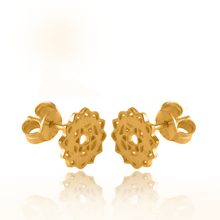 Load image into Gallery viewer, Simplicity chakra silver 925 gold plated studs
