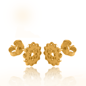 Simplicity chakra silver 925 gold plated studs