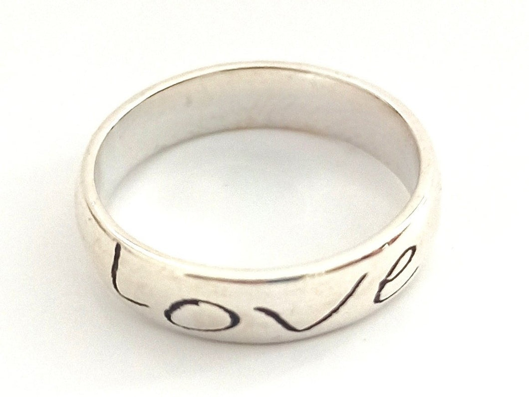 Wise word LOVE/AMOUR silver 925 ring