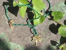 Load image into Gallery viewer, Unity necklace (carnelian. lapis, malachite, labradorite, pyrite, howlite) with silver 925 charm
