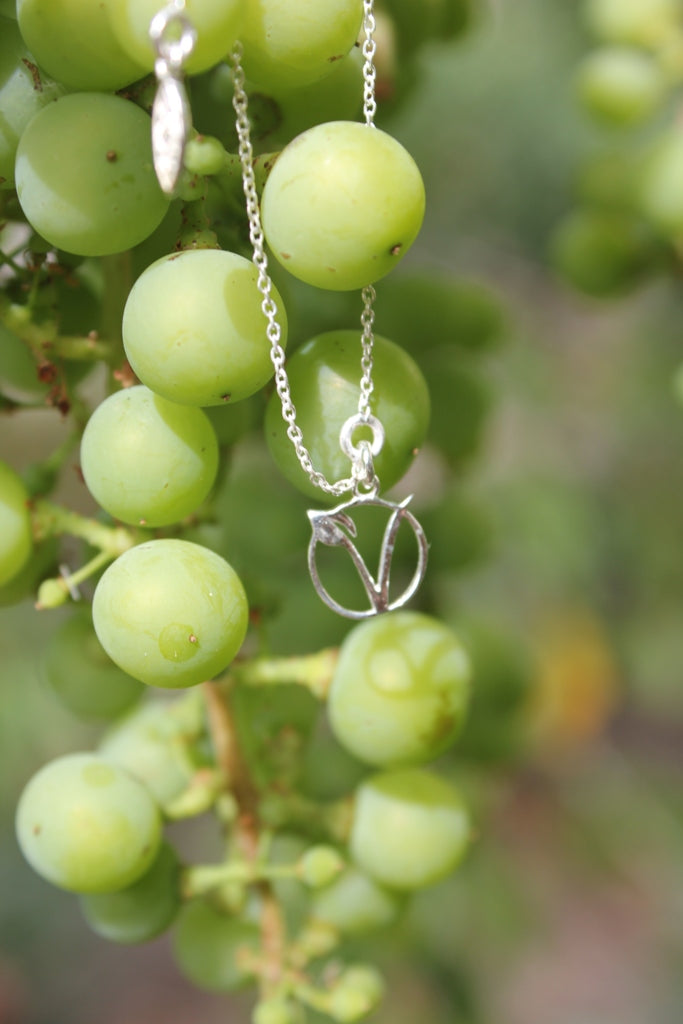 Simplicity Vegan sign silver 925 necklace