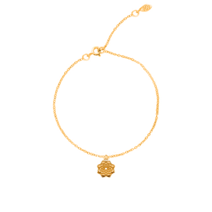 Dosha (Vata, Kapha, Pitta) Silver gold plated bracelet