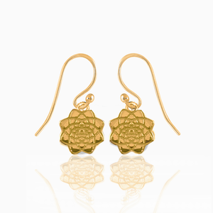 Dosha (Kapha / Vata / Pitta) Silver 925 Gold plated Earrings