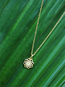 Dosha (Kapha, Pitta, Vata) silver 925 gold plated necklace