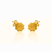 Load image into Gallery viewer, Dosha (Vata, Pitta, Kapha) silver 925 gold plated studs
