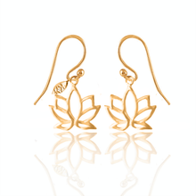 Load image into Gallery viewer, Simplicity (Moon, Sun, Mandala, Tree of life, Lotus) silver 925 gold plated earrings
