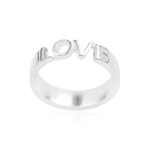 Sweet word Silver 925 ring Love/Karma/Peace