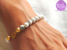 Load image into Gallery viewer, Mala chakra silver 925 (coral, rudraksha, sandal wood, malachite, lapis) bracelet
