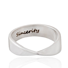 Load image into Gallery viewer, Mobius ring (Love/Sincerity/Generosity) silver 925
