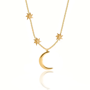 Moon power silver 925 necklace