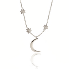 Load image into Gallery viewer, Moon power silver 925 necklace
