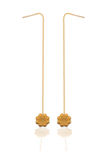 Load image into Gallery viewer, Parallel Dosha Kapha / Vata / Pitta silver 925 Gold plated earrings
