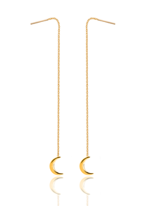 Parallel silver 925 gold plated earrings