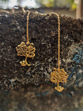 Load image into Gallery viewer, Parallel silver 925 gold plated earrings
