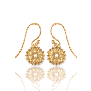 Dosha (Kapha / Vata / Pitta) Silver 925 Gold plated Earrings
