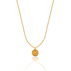 Dosha (Kapha, Pitta, Vata) silver 925 gold plated necklace