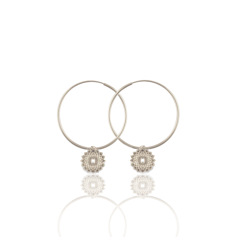 Symmetric harmony (Vata, Pitta, Kapha dosha) silver 925 earrings
