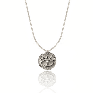 Protection Talisman EYE Silver 925 (Gold plated) necklace